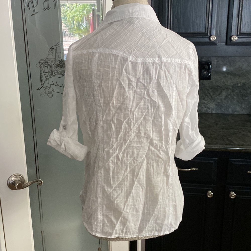 Love Potion lightweight Cotton Button down shirt size MP - Picture 4 of 6